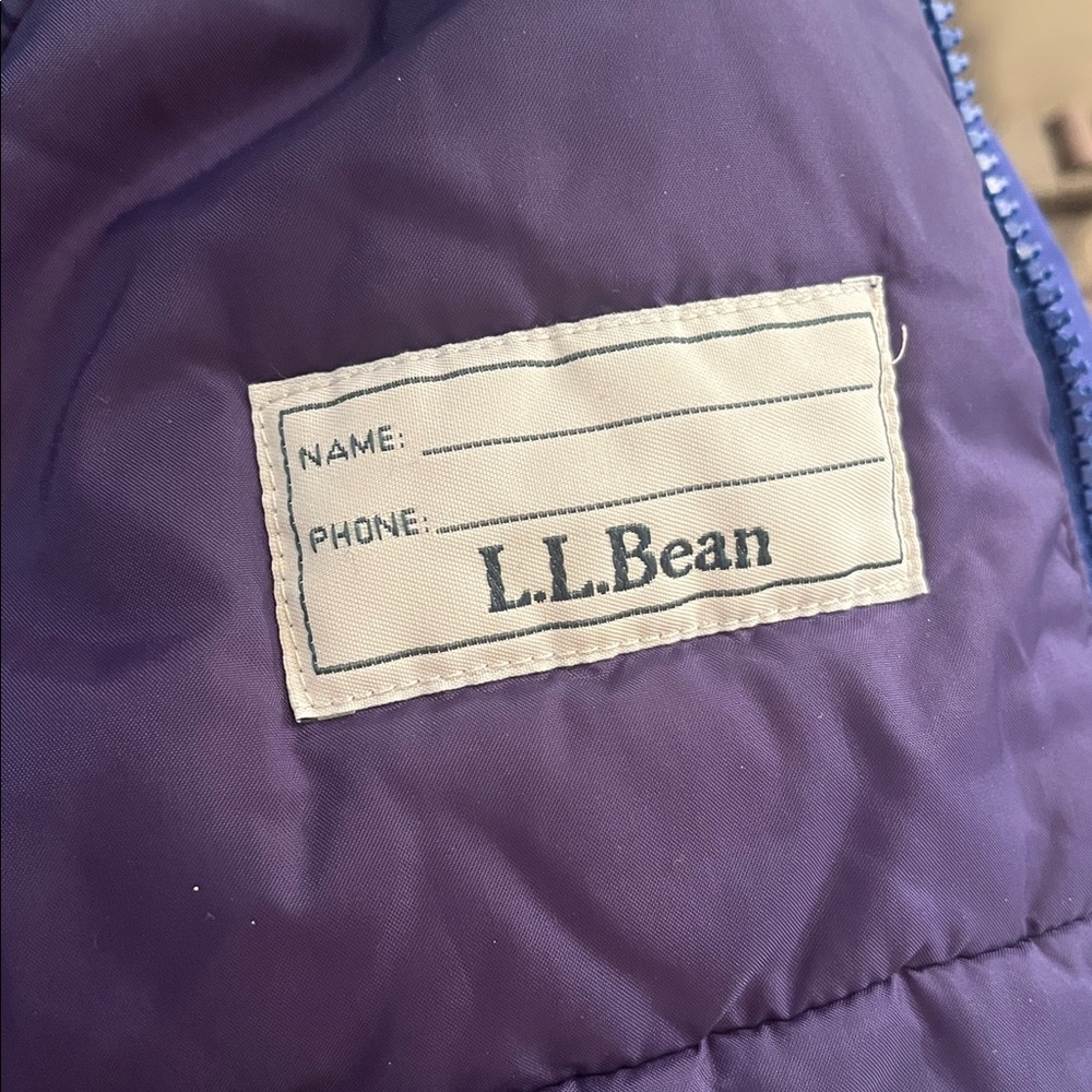 L.L. Bean Blue and Black Toddler Snowsuit Hooded One-Piece (2T) - Picture 8 of 8
